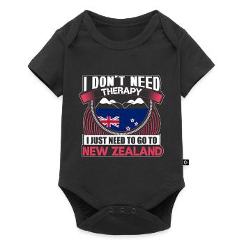 Neuseeland Polynesien Heimatland Geschenkidee - Baby Premium Kurzarmbody - Schwarz - Vorne