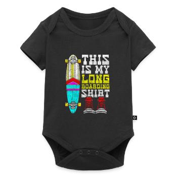 Skater Berg Board - Baby Premium Kurzarmbody - Schwarz - Vorne