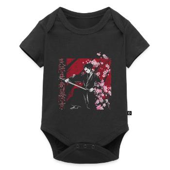 Cherry blossom - Baby Premium short-sleeve bodysuit - black - Front