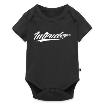 intrus hacker intrus clan sticker ordinateur - Body à manches courtes Premium Bébé - noir - Devant