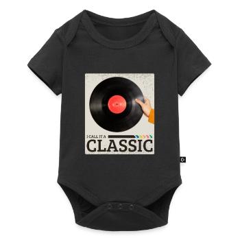 I Call It A Classic Vinyl Retro Music Record - Baby Premium short-sleeve bodysuit - black - Front