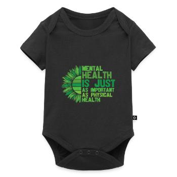 La santé mentale est tout aussi importante - Body à manches courtes Premium Bébé - noir - Devant