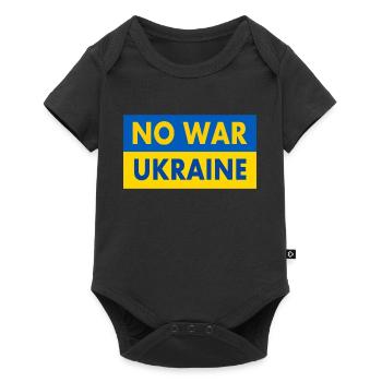 No war - Baby Premium short-sleeve bodysuit - black - Front