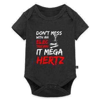 Strom Elektroniker - Baby Premium Kurzarmbody - Schwarz - Vorne