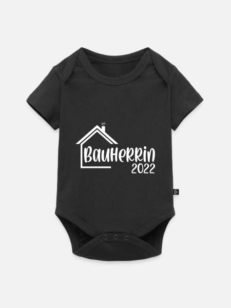 Bauherrin 2022 - Baby Premium Kurzarmbody - Schwarz