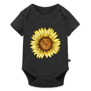 Sunflower Graphic Summer Holiday Vacation Gift - Baby Premium short-sleeve bodysuit - black - Front