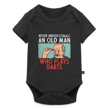 Darts Dart Player Sayings - Baby Premium short-sleeve bodysuit - black - Front