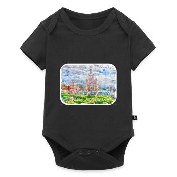 San Miguel De Allende Mexico Watercolor Sketch Dra - Baby Premium short-sleeve bodysuit - black - Front