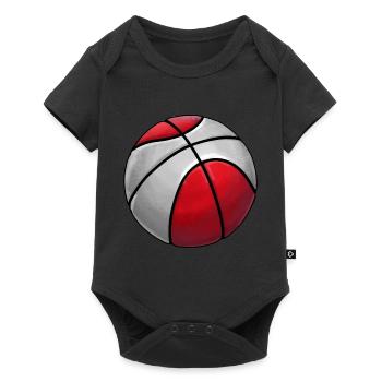 Cool Basketball Sticker Basketball Club - Body à manches courtes Premium Bébé - noir - Devant