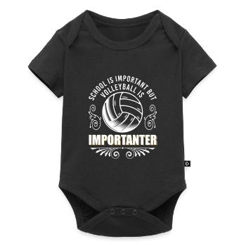 Ballon de joueur de sport - Body à manches courtes Premium Bébé - noir - Devant