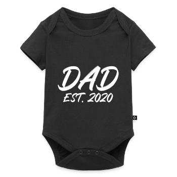 Papa est 2020 - Body à manches courtes Premium Bébé - noir - Devant