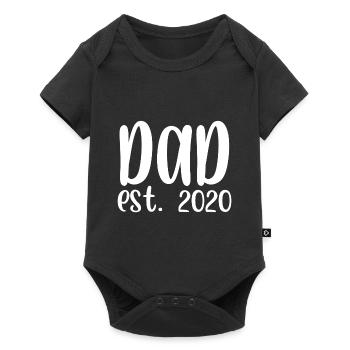 Papa est 2020 - Body à manches courtes Premium Bébé - noir - Devant