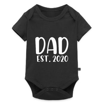 Papa est 2020 - Body à manches courtes Premium Bébé - noir - Devant