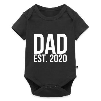 Papa est 2020 - Body à manches courtes Premium Bébé - noir - Devant