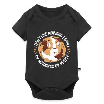 Hamster - Baby Premium Kurzarmbody - Schwarz - Vorne