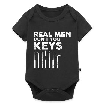 Men Schlosdienst Locking Technician Design - Baby Premium short-sleeve bodysuit - black - Front