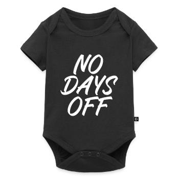 No days off - Baby Premium Kurzarmbody - Schwarz - Vorne