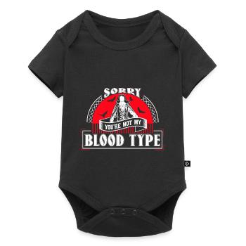 Idée cadeau Halloween Vampire Fangs - Body à manches courtes Premium Bébé - noir - Devant