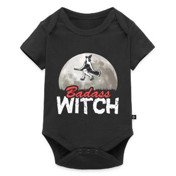 Halloween Sorcière Sorcières Cadeau d’Octobre - Body à manches courtes Premium Bébé - noir - Devant