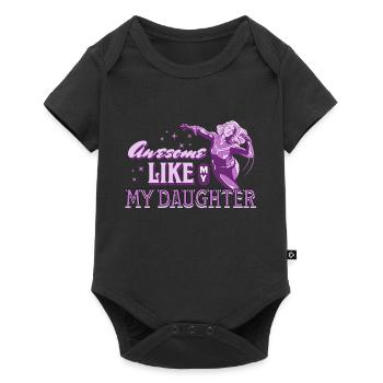 Awesome Like My Daughter - Baby Premium short-sleeve bodysuit - black - Front