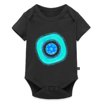 Abstrakte Zelle - Baby Premium Kurzarmbody - Schwarz - Vorne