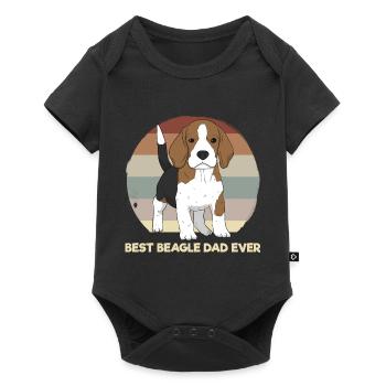 Best Beagle Dad Ever Puppy Dog Dad - Baby Premium short-sleeve bodysuit - black - Front