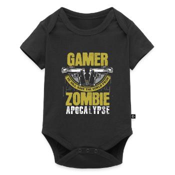 Zombie Apocalypse Games Gift - Baby Premium short-sleeve bodysuit - black - Front