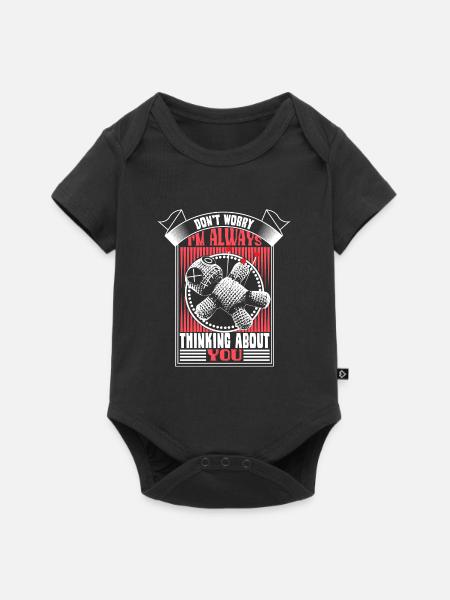 Voodoo Puppe - Baby Premium Kurzarmbody - Schwarz