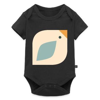 Süßer Vogel - Baby Premium Kurzarmbody - Schwarz - Vorne