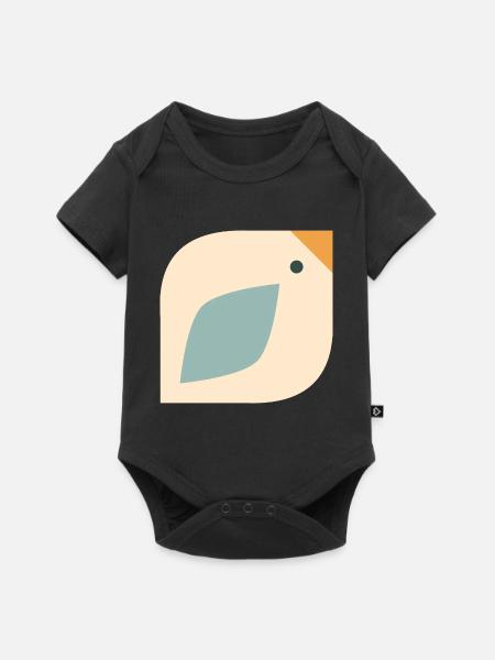 Süßer Vogel - Baby Premium Kurzarmbody - Schwarz
