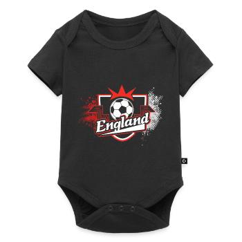 Champion du monde de football anglais - Body à manches courtes Premium Bébé - noir - Devant