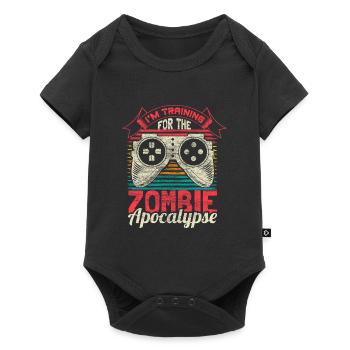 Zombie Apocalypse Gamer Idée cadeau de survie - Body à manches courtes Premium Bébé - noir - Devant