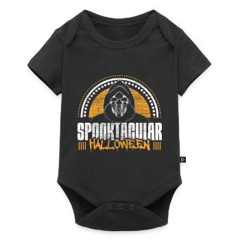 Halloween Squelette Cadeau Effrayant - Body à manches courtes Premium Bébé - noir - Devant
