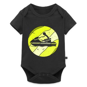 Jetski Retro - Baby Premium short-sleeve bodysuit - black - Front