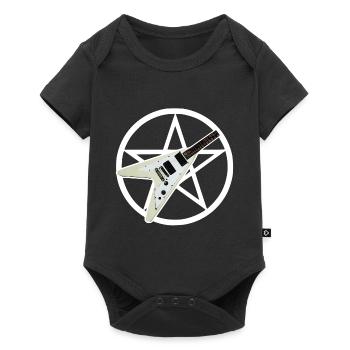 Pentagram Guitar - Baby Premium short-sleeve bodysuit - black - Front
