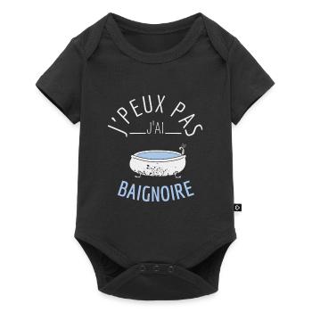 J'Peux Pas J'Ai Baignoire - Body à manches courtes Premium Bébé - noir - Devant