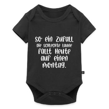 So ein Zufall die schlechte Laune fällt auf Montag - Baby Premium Kurzarmbody - Schwarz - Vorne