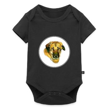 Anatolian Shepherd Dog Watercolor Illustration - Baby Premium short-sleeve bodysuit - black - Front