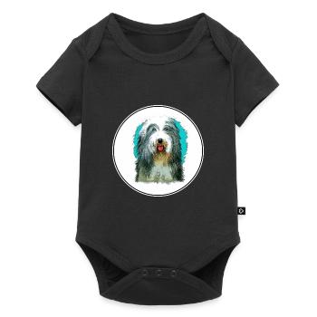 Beagle-Harrier Scent Hound Dog Sketch Illustration - Baby Premium short-sleeve bodysuit - black - Front