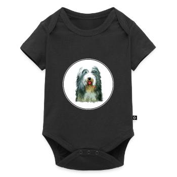 Beagle-Harrier Scent Hound Dog Sketch Illustration - Baby Premium short-sleeve bodysuit - black - Front