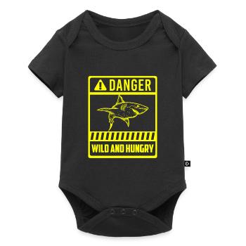 Great White Shark Sea - Baby Premium short-sleeve bodysuit - black - Front