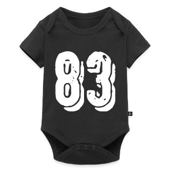 Maillot à 83 numéros - Body à manches courtes Premium Bébé - noir - Devant