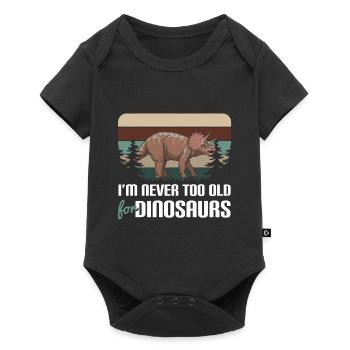 T-Rex Triceratops Stegosaurus - Body à manches courtes Premium Bébé - noir - Devant