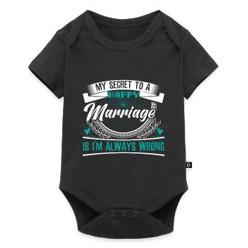 Spouses Groom Gift Idea - Baby Premium short-sleeve bodysuit - black - Front