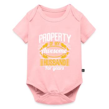 Mariage Alliance Alliance Idée Cadeau - Body à manches courtes Premium Bébé - rose - Devant