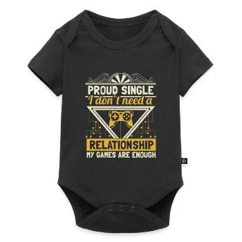 Single independence - Baby Premium short-sleeve bodysuit - black - Front