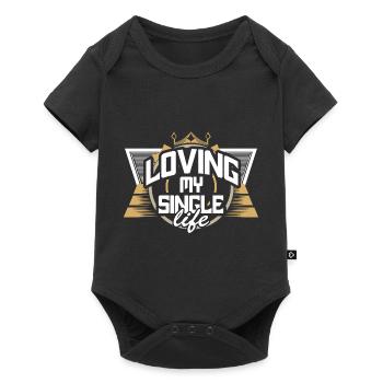 Single Independence Love Gift - Baby Premium short-sleeve bodysuit - black - Front
