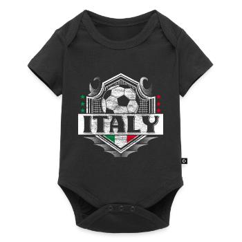 Italy Football Italy Gift - Baby Premium short-sleeve bodysuit - black - Front