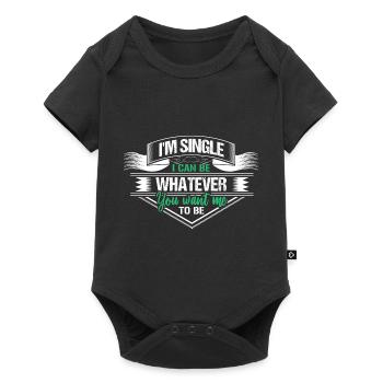 Single Solo Relationship Gift Idea - Baby Premium short-sleeve bodysuit - black - Front