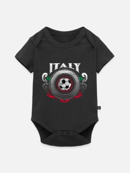 Italien Fußball Mannschaft - Baby Premium Kurzarmbody - Schwarz